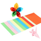 500Pcs Construction Paper Bright Color Premium Handwork Sheets DIY Paper Folding Game for Crafts Kindergarten Gift