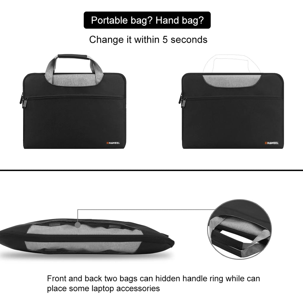 HAWEEL 13.0-14.0 inch/ 14.0-16.0 inch Briefcase Crossbody Laptop Bag For Macbook/ Lenovo/ Thinkpad/ ASUS/ HP & Other Laptop Bag