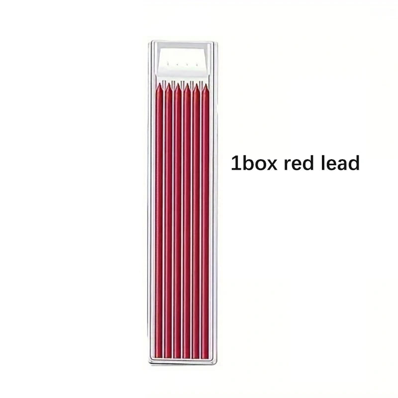 2.8mm Solid Woodworking Automatic Pencil Set with 2B Multicolor Lead Core Deep Hole Marking Architectural Design Marking Pen