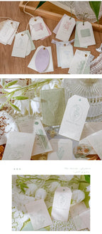 30Pcs Colorful Flower Plant Texture Card Stock Craft Paper Junk Journal Ephemera Forest Leaf Scrapbooking Material Paper Pack