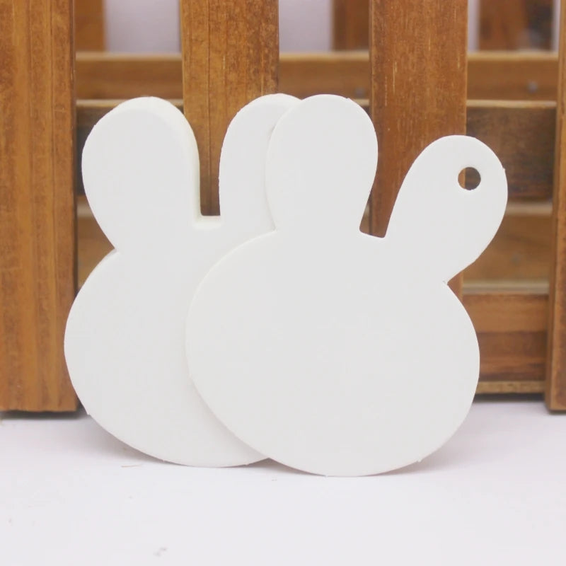 Large Gift Hang Tags, 100 Pieces Per Batch, White Kraft Paper Gift Packaging Labels, Handcrafted With Love Products, Price Tags