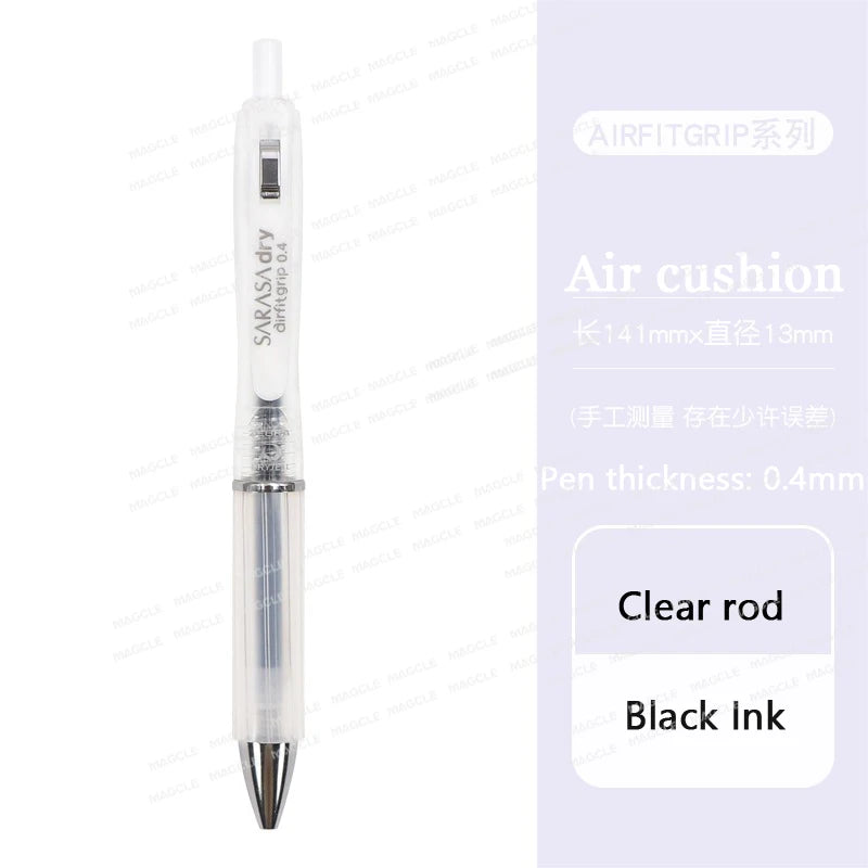 ZEBRA SARASA Dry airfitgrip Gel Pen 0.5/0.4mm Black Core Quick-Drying Smooth Writing Stylos boligrafo gel Stationery for school