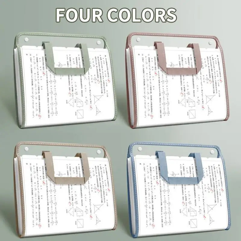 A4 Portable Accordion File Organizer, 13 Pocket Expanding Document Folder for Business School Office Student Supplies
