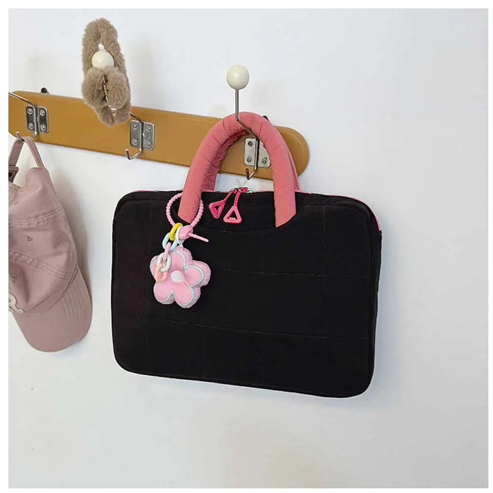 Lightweight Puffy Laptop Sleeve 14/16 Inch Commuter Laptop Briefcase Notebook Sleeve Notebook Case Portable Handbag for Women