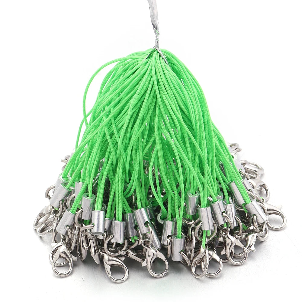 20/100Pcs Lobster Clasp Lanyard Strap Cord Mobile Phone Lanyard Polyester Key Chain Cords Charms Keyring For DIY Jewelry Making