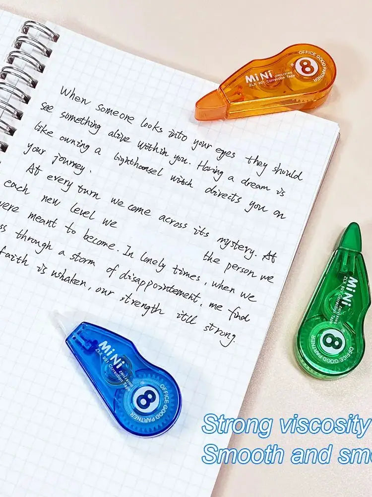 1 Pack Mini Correction Tape, Classic Color, Learn To Modify Student Supplies, Office Finance Ledger Supplies