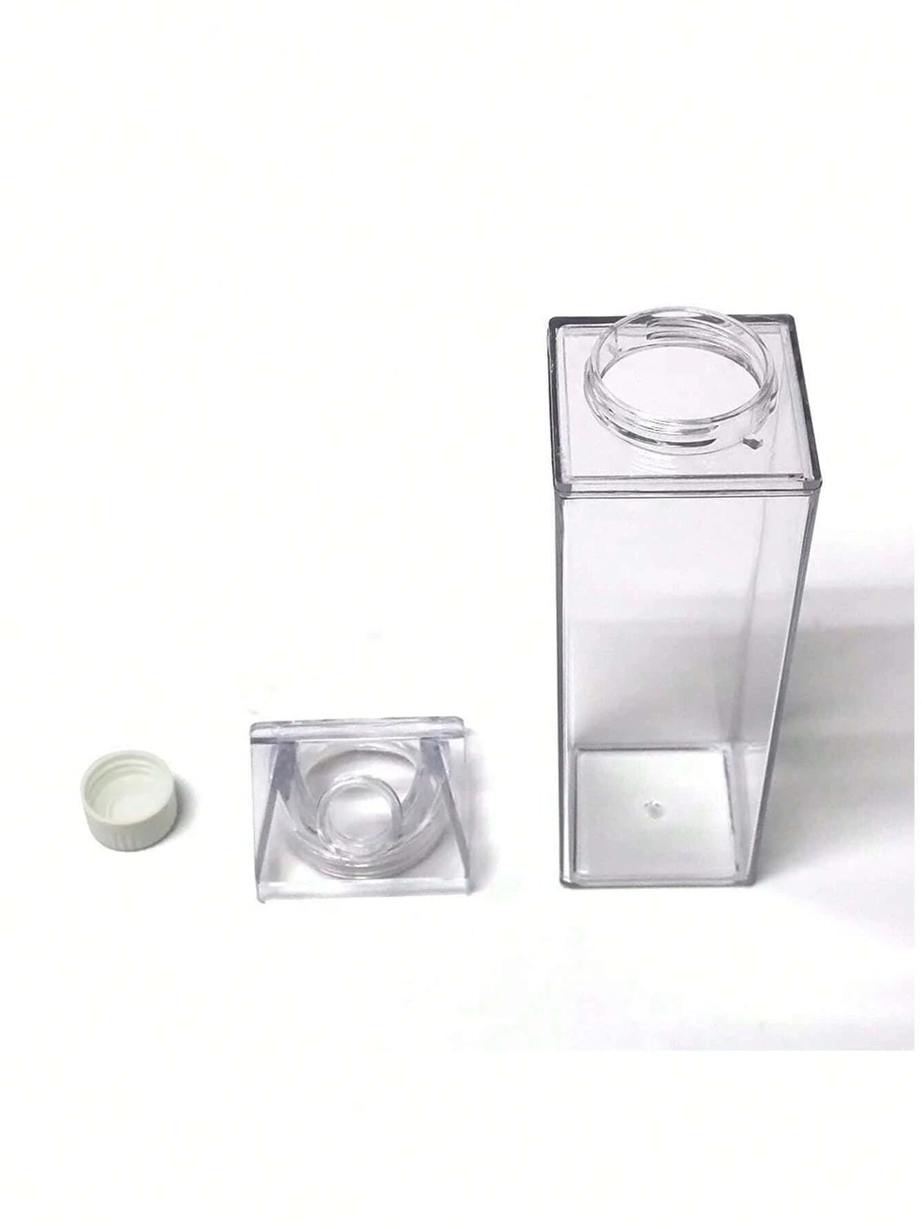 500/1000ml Milk Carton Water Bottle Transparent Plastic Portable Clear Box For Juice Tea Milk Bottles Drinking Cup