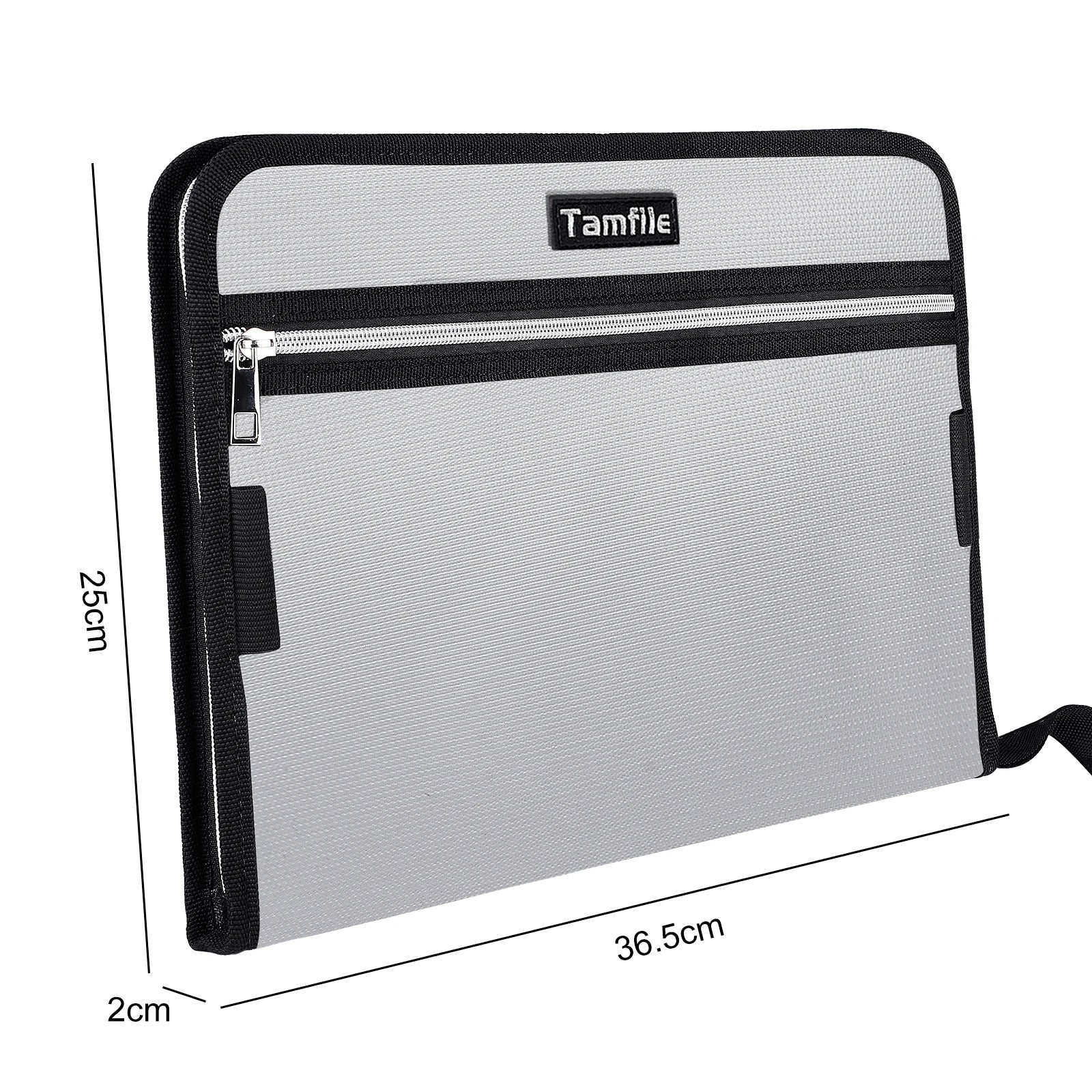 Fire Safe Water Resistant Accordion File Pocket Folder Expandable Filing Folder with 12-Page Organ Folder, A4 Size, 2 Zippers