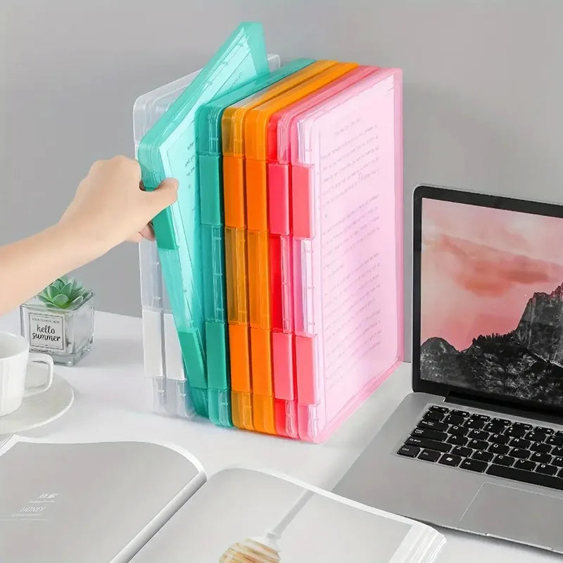 Multi-layer Portable Transparent Document Box Waterproof Contract Storage Box