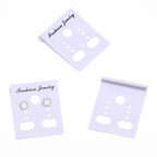 50pcs/lot 3.5x3cm Plastic Earrings Packing Cards Display Card for DIY Jewelry Earring Studs Retail Price Tag Earring Post Holder