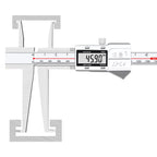 Double Inner Groove Vernier Digital Caliper 0.01mm Inner Groove Electronic Vernier Caliper Inner Hole Diameter Measurement Tool