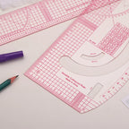 KRABALL Sewing Ruler Set Measure Patchwork Tailor French Curve Ruler for Fabric Drawing Template DIY Sewing Accessories Tool