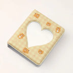 Cute Bear Photo Album 3 Inch Love Heart Hollow Picture Storage Case Kpop Card Binder Name Card Book Photocard Holder 36 Pockets