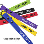 Customized Luggage Tags, Personalized Suitcase Tag, Text Baggage Label, Embroidered