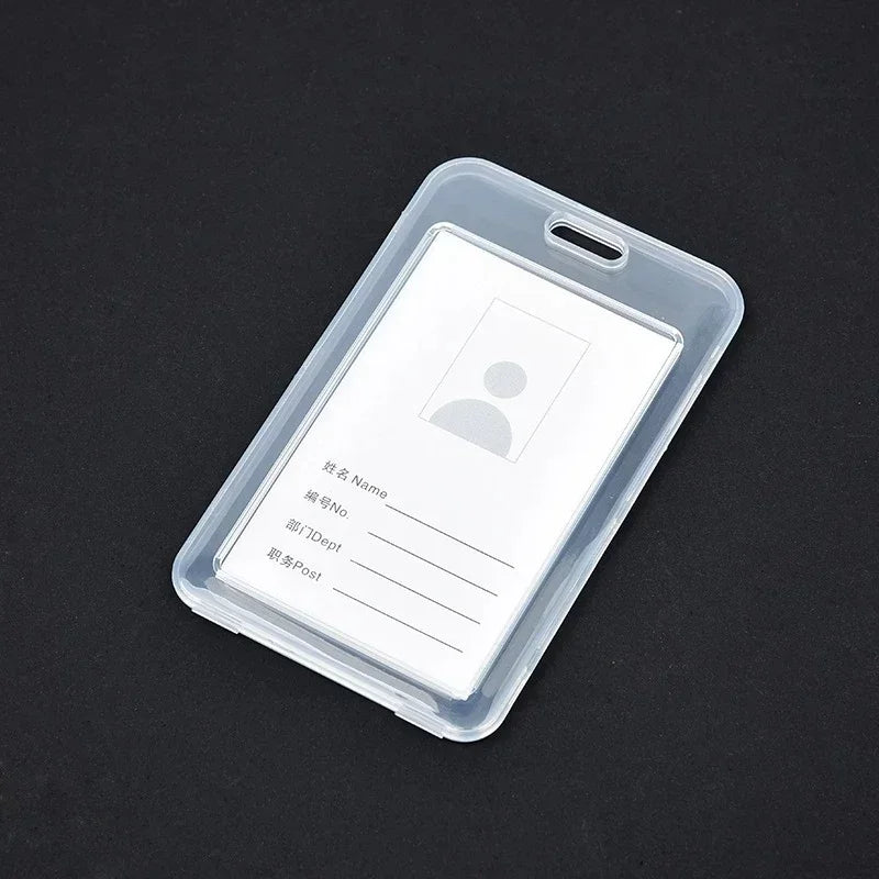 1-10Pcs Waterproof Transparent Card Cover Rigid Plastic Bus Card Holder Case Business Credit Cards Bank ID Card Sleeve Protect