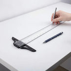 T Square Ruler Portable Removable Plastic Drafting Tool 45-80cm for Professional Drafting Engineering Design School Class Use