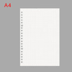 PLRBOK 50 Sheets 100 Pages A5 B5 A4 Loose Leaf Paper Binder Inner Pages 20/26/30 Holes Office Accessories Notebook Stationery
