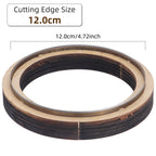 QJH Big Size Hollow Round Hole Punch, High Carbon Steel Round Leather Cutting Dies for DIY Leather Crafts (5 6 7 8 9 10 11 12cm)