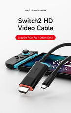 Hagibis Portable TV Dock for Switch/Switch2/OLED 4K@60Hz USB C to HDMI Cable Adapter 100W PD Power Supply for Laptops ROG Ally