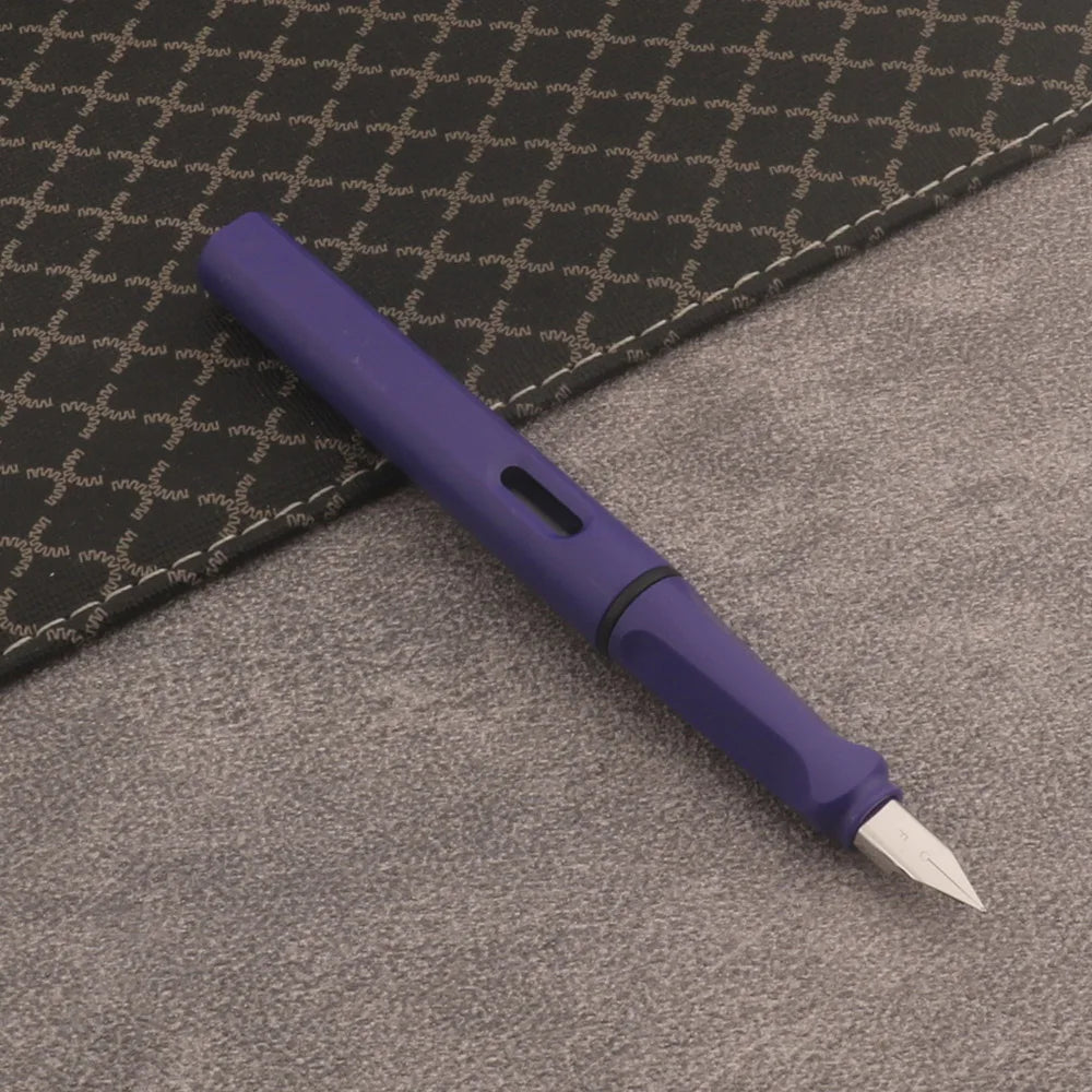 1pc Matte Purple Fountain Pen Plastic EF/F Nib Frosted Fluorescence Green Stationery School Office Supplies Ink Pens