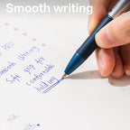 DELI Smooth Writing Ballpoint Pens 0.7mm Black and Blue Ink Pens 12PCS Pack of Retractable Ball Pen for Office School Home
