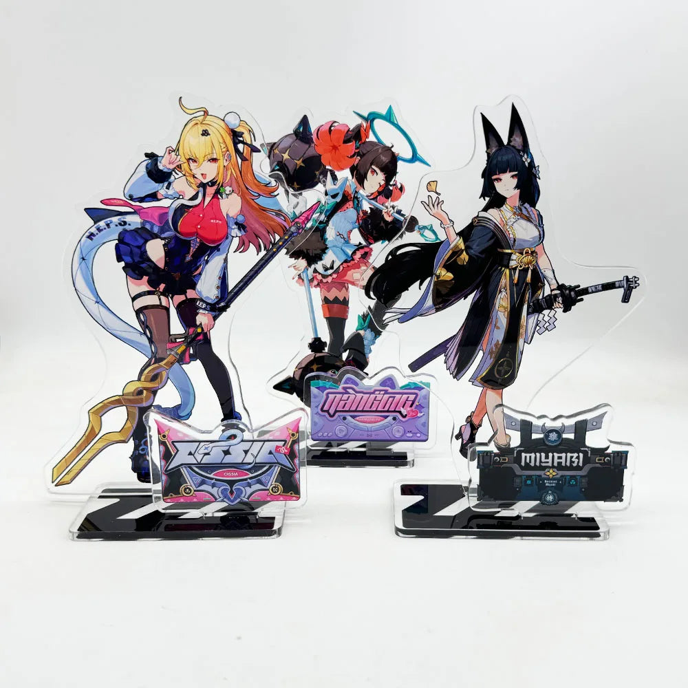Game Zenless Zone Zero Ye Shun­guang Dialyn Hoshimi Miyabi Anime Acrylic Stand Model Plate Keychain Desk Decor Collection gift