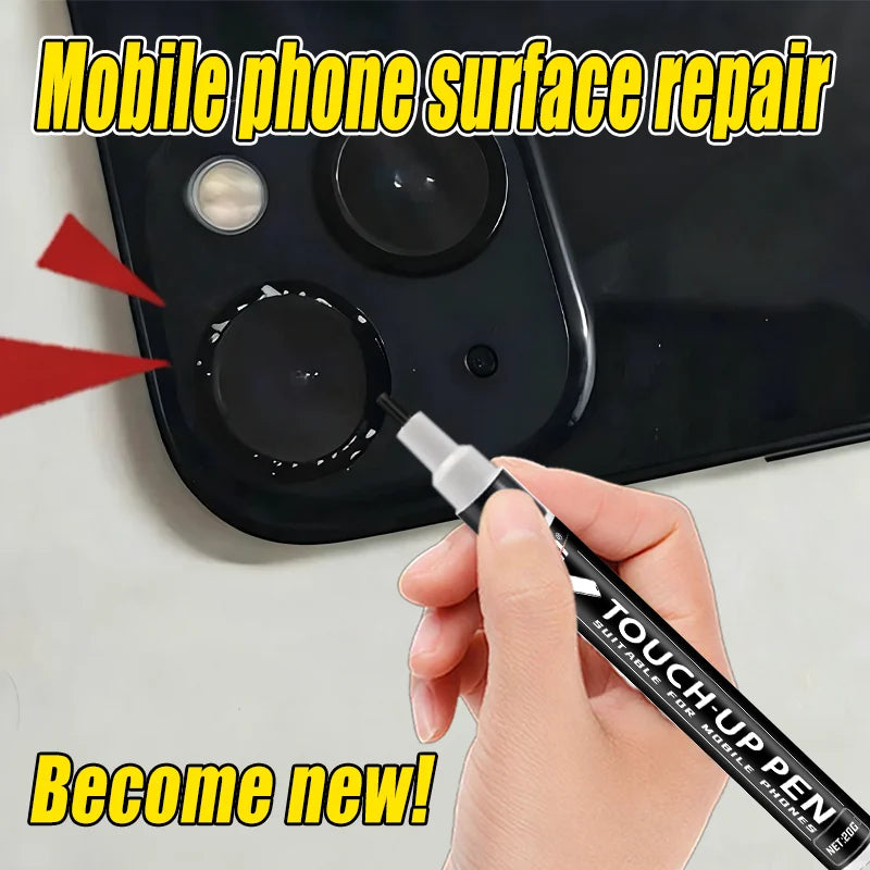 Black Touch-Up Paint Pen 20g - Scratch Remover For Mobile Phone, Camera, Black Surface Chipped Paint Repair Tool