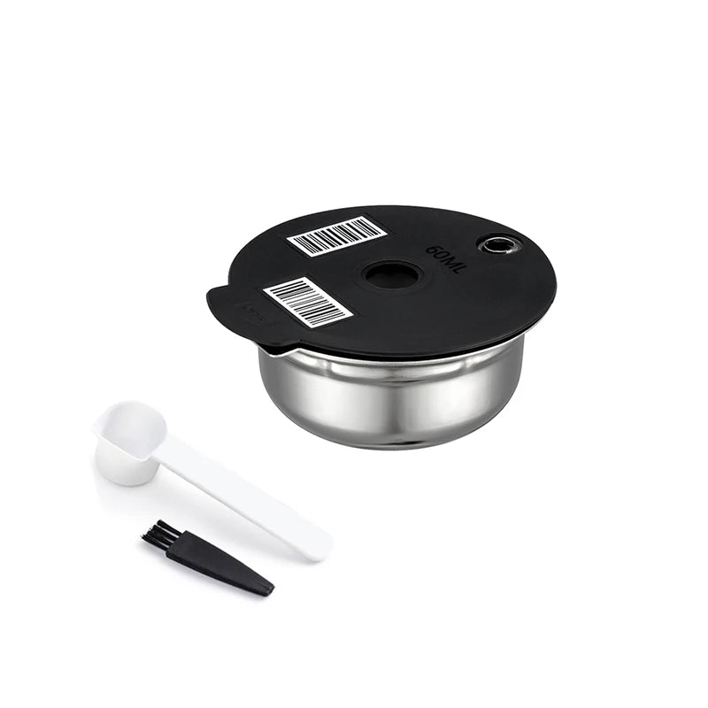 For Bosch Tassimo SUNY  HAPPY VIVY Refillable Coffee Filters Stainless Steel Coffee Capsule Pod Silicone Cover 60/180/200/220ml