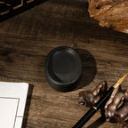 Horseshoe Inkstone Rough Stone Covered Ribbed Inkstone Study Four Treasures Grinding Ink Inkstone