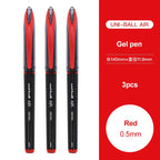 3/6pcs Japan Uniball Gel Pen AIR Straight Liquid Signature Pen UBA-188 Black Technology 0.5/0.7mm Free Writing School Supplies