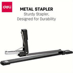1 pcs Long Arm Manual Stapler Random Color, Ideal for Document Binding, Durable Design, Perfect for Daily Tasks