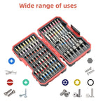 83Pcs Screwdriver Bit Set Impact Driver Drill Bit Set with Magnetic Nut Driver S2 Steel Cross Slot, Slotted,Square,Star,Hex,Torx