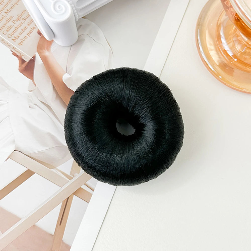 Rubber Band Made Of Hair Rope Simulation Wig Head Rope Fashion Wig Hair Ring Straight Hair Tie Ponytail Elastic Hair Accessories