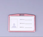 Fashion Card Cover Women Lanyard Aluminum Alloy Work ID Card Holder Business Work Card ID Badge Holder Metal Bags Case