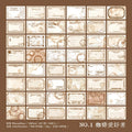 Yoofun 96 sheets Vintage Style Memo Pad Material Paper for Journal Planner Scrapbooking Materials Stationery Notes Paper