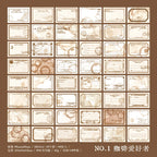 Yoofun 96 sheets Vintage Style Memo Pad Material Paper for Journal Planner Scrapbooking Materials Stationery Notes Paper