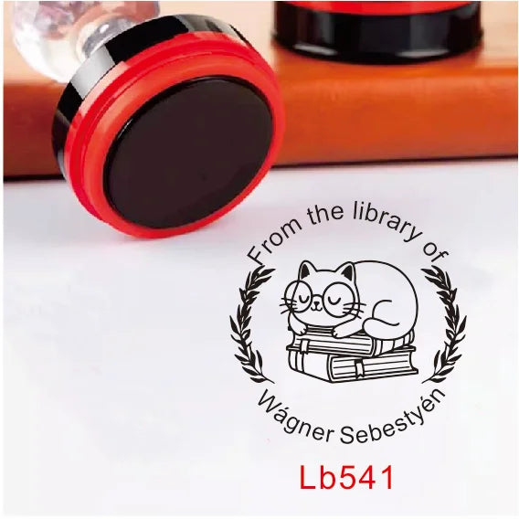 Custom Book library ink Stamp Personalized Self Inking Wedding Stamp Customized Photosensitive Seal Invitation name letter logo