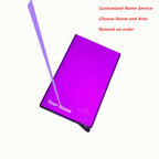 Anti-theft ID Credit Card Holder Minimalist Porte Carte Thin Aluminium carteras Pocket Case Bank Women Men Credit Card Box DIY