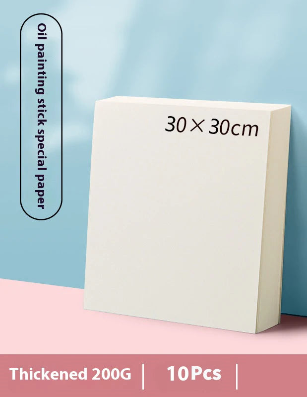 10/50 Sheets A4 Heavy Color Oil Painting Stick Special Paper Square 16k/32k Thickened 300g Soft Crayon Art Sketch Blank Paper
