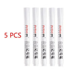 White Marker Pens set 2.0mm Oily Waterproof White Gel Pen DIY Graffiti Sketching Marker Stationery Writing School Supplies brush