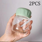 1/2PCS 300ml Small Water Bottle Plastic Portable Leakproof Mug Juice Milk Drinking Cup with Scale for Outdoor Kitchen School