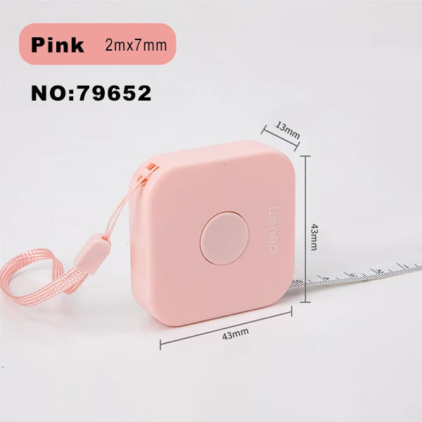 Deli 1.5m 2m Measure Tape Double Scale Body Sewing Flexible Ruler for Kids Aldult Height Waist Measuring Tailor Craft Soft Ruler