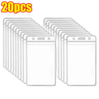 1/20Pcs Waterproof Transparent Card Holder Plastic Protector Case Business Bus Bank Credit Card Protector ID Card Badge Holder