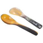 2 Pcs Ox Horn Spoons Kitchen Gadgets Smooth Surface Restaurant Hotel Buffet Easy Clean Daily Use Decorative Effects Rice