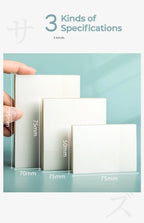 50 Sheets Transparent Sticky Notes Waterproof Message Stickers for Note Books Convenient Reporting & Signature Stickers