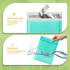 100PCS Shipping Packaging Supplies Multicolor Packing Bag Bags Small Business Bubble Envelope Mailing Office School