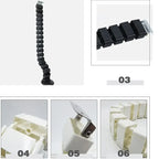 Wire Spine Cable Sleeve Under Desk Cable Tray Wire Management Workstation Snake Wire Organizer Management Cleaning Pipe Conduit