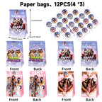 Katseye Girl Birthday Party Theme Decoration Cup Plate Banner Backdrop Gift Bag Tablecloth For Gift Baby Shower Supplies