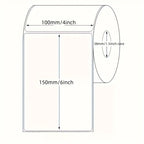 350 Sheets 100x150mm Thermal Adhesive Shipping Labels Express Waybill Postal Code Milk Tea Sticker Logistics Printing Paper
