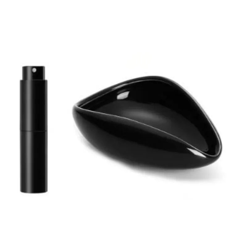 Ceramic Coffee Bean Ingredient Cup with Spray Bottle Set for Espresso Tea Measuring Tray Included Kitchen Accessory